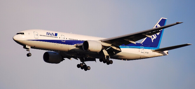 ANA - All Nippon Airways: Flugzeug im Himmel