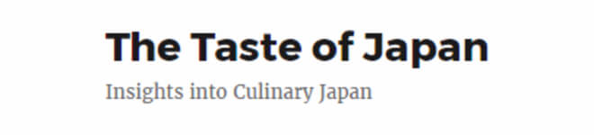 The Taste of Japan Titelbild | japan Blog Liste auf Nipponinsider
