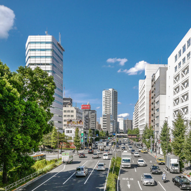 Straßen in Tokyo sind sauber und geordnet