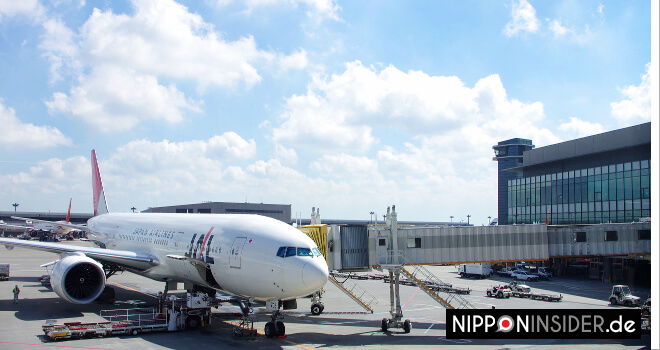 JAL Flugzeug am Flughafen | Nipponinsider
