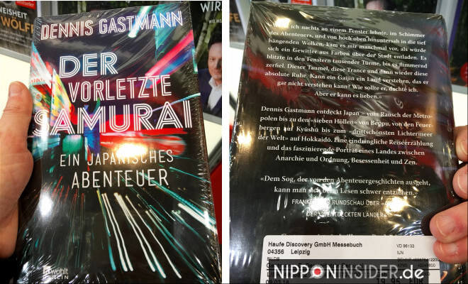 Der vorletzte Samurai. Buchtitel von vorn und von hinten. Neuerscheinungen auf der Leipziger Buchmesse 2018 | Nipponinsider